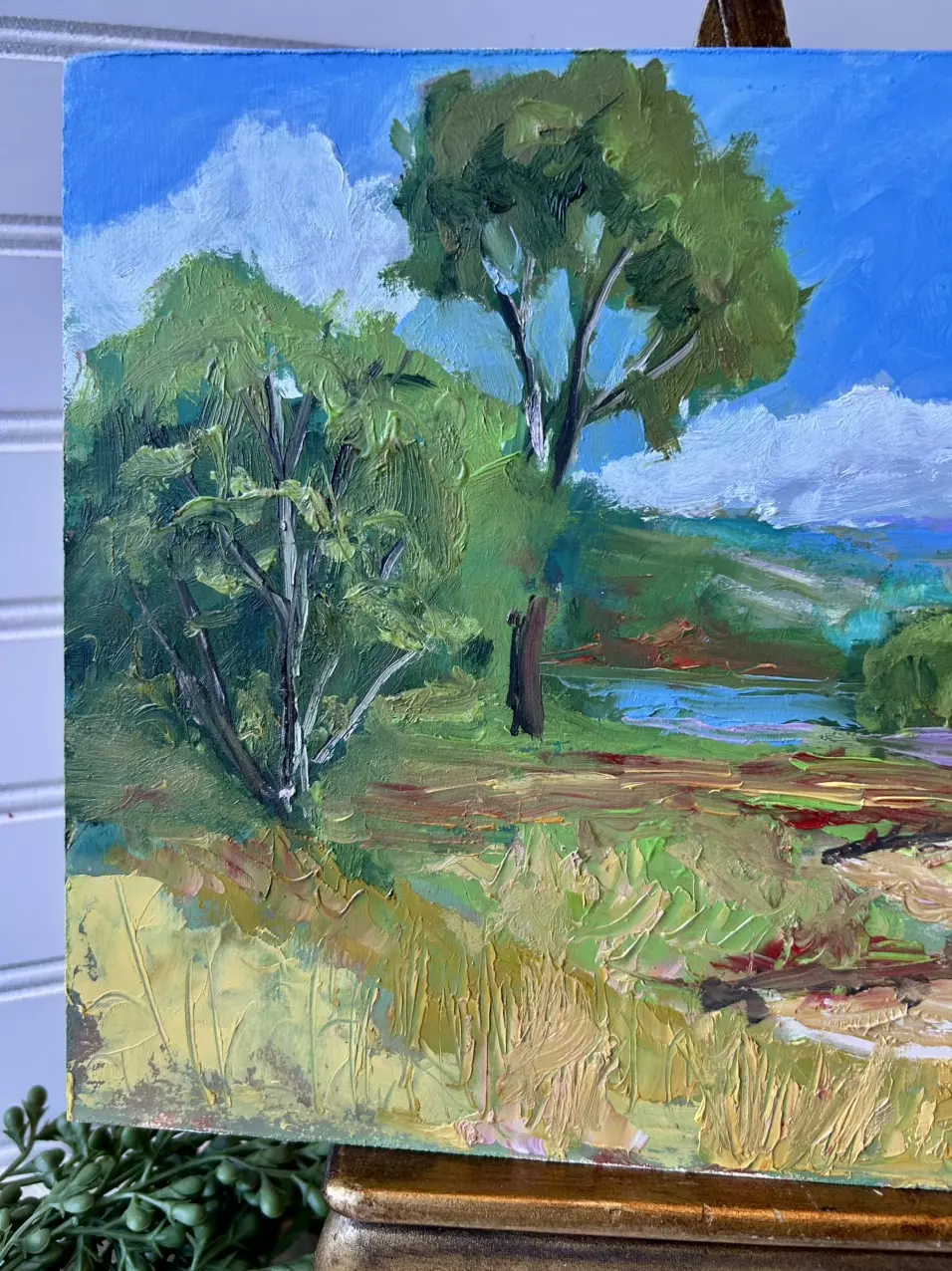 plant/Original acrylic horizontal landscape-1