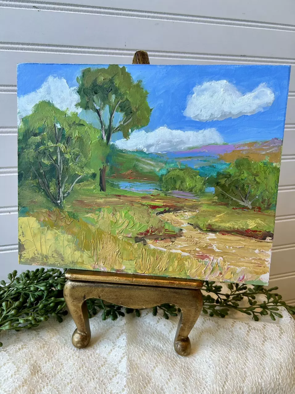 plant/Original acrylic horizontal landscape-0