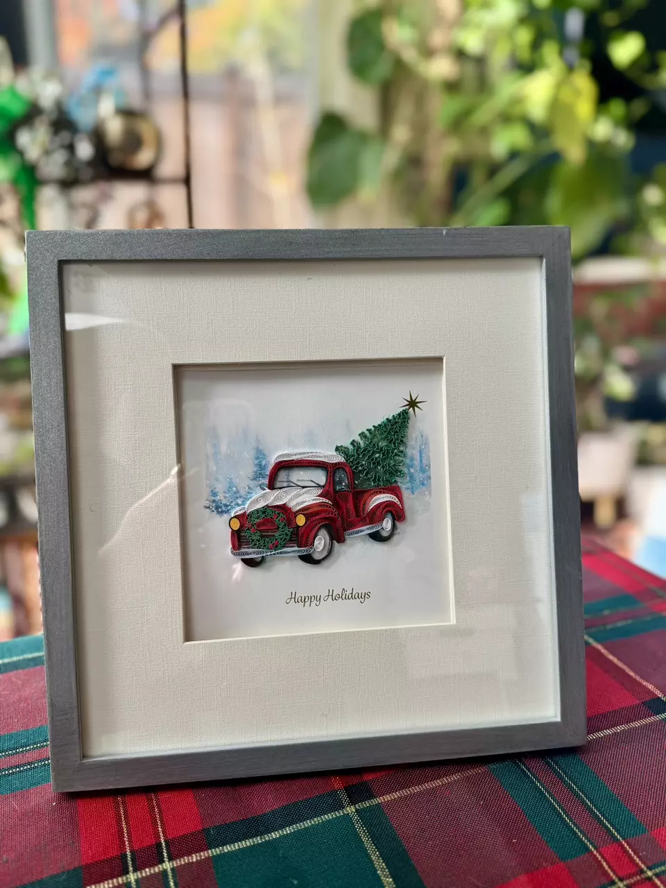 plant/Paper quilled truck art-0