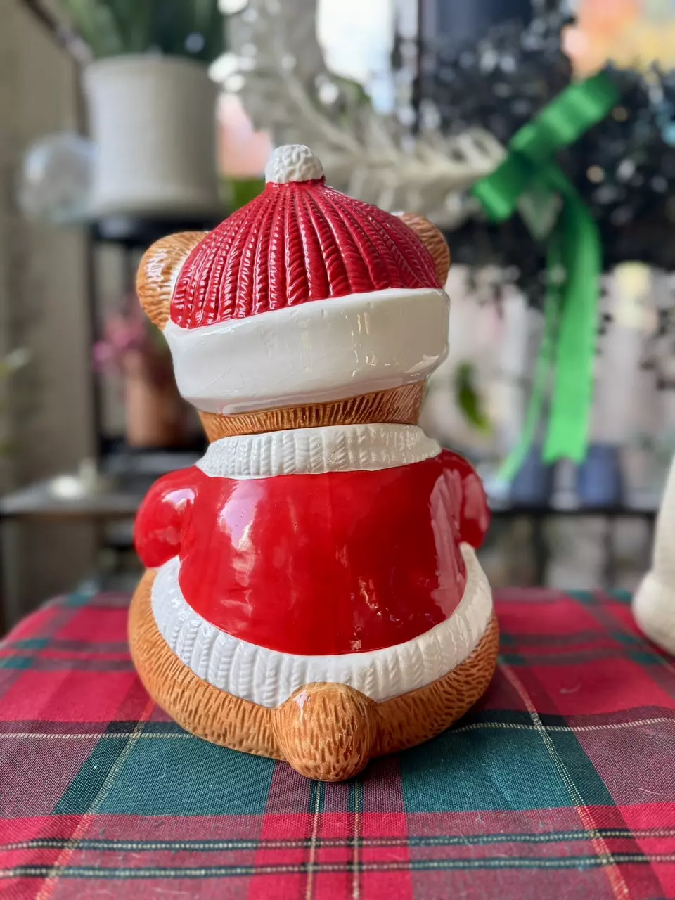 plant/Drummer bear cookie jar-1