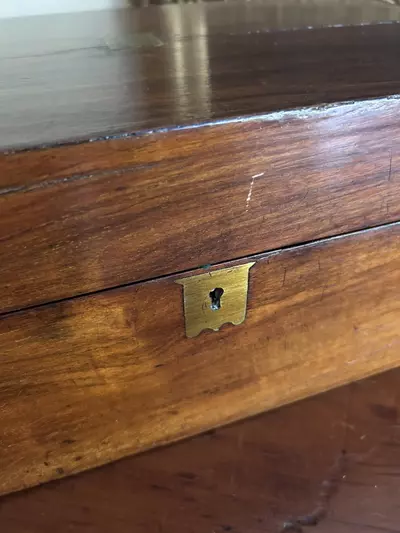 plant/antique campaign-style writing box-4-thumbnail