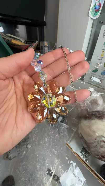 plant/Crystal Yellow Daisy Sun Catcher-0-thumbnail