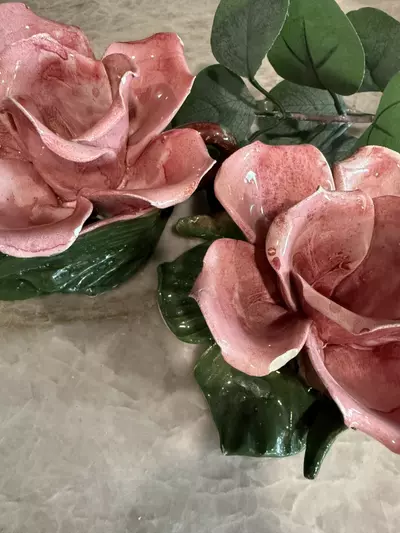 plant/Capodimonte Porcelain Flower Candle Holder-1-thumbnail