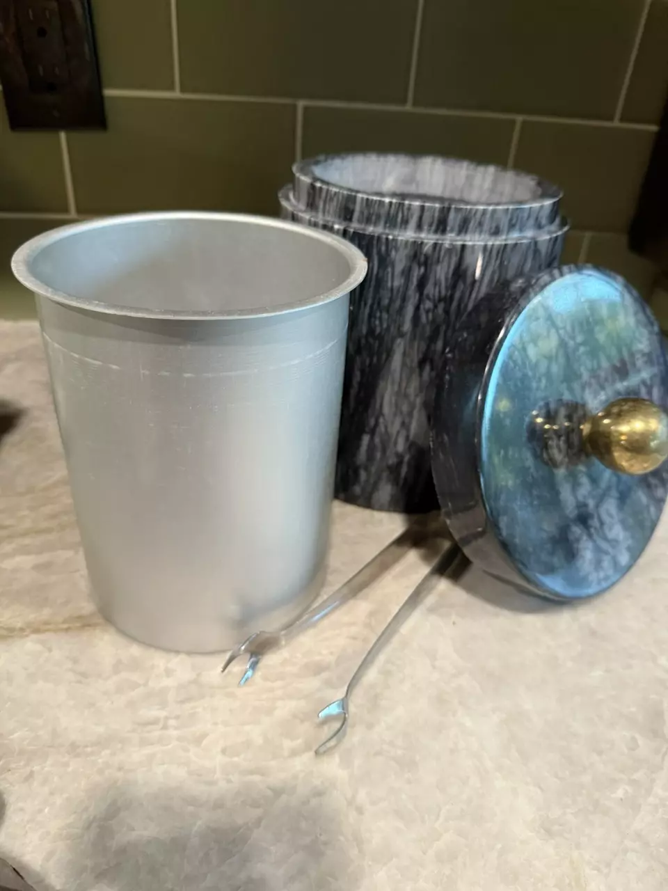 plant/Drulane Solid Marble Ice Bucket-3