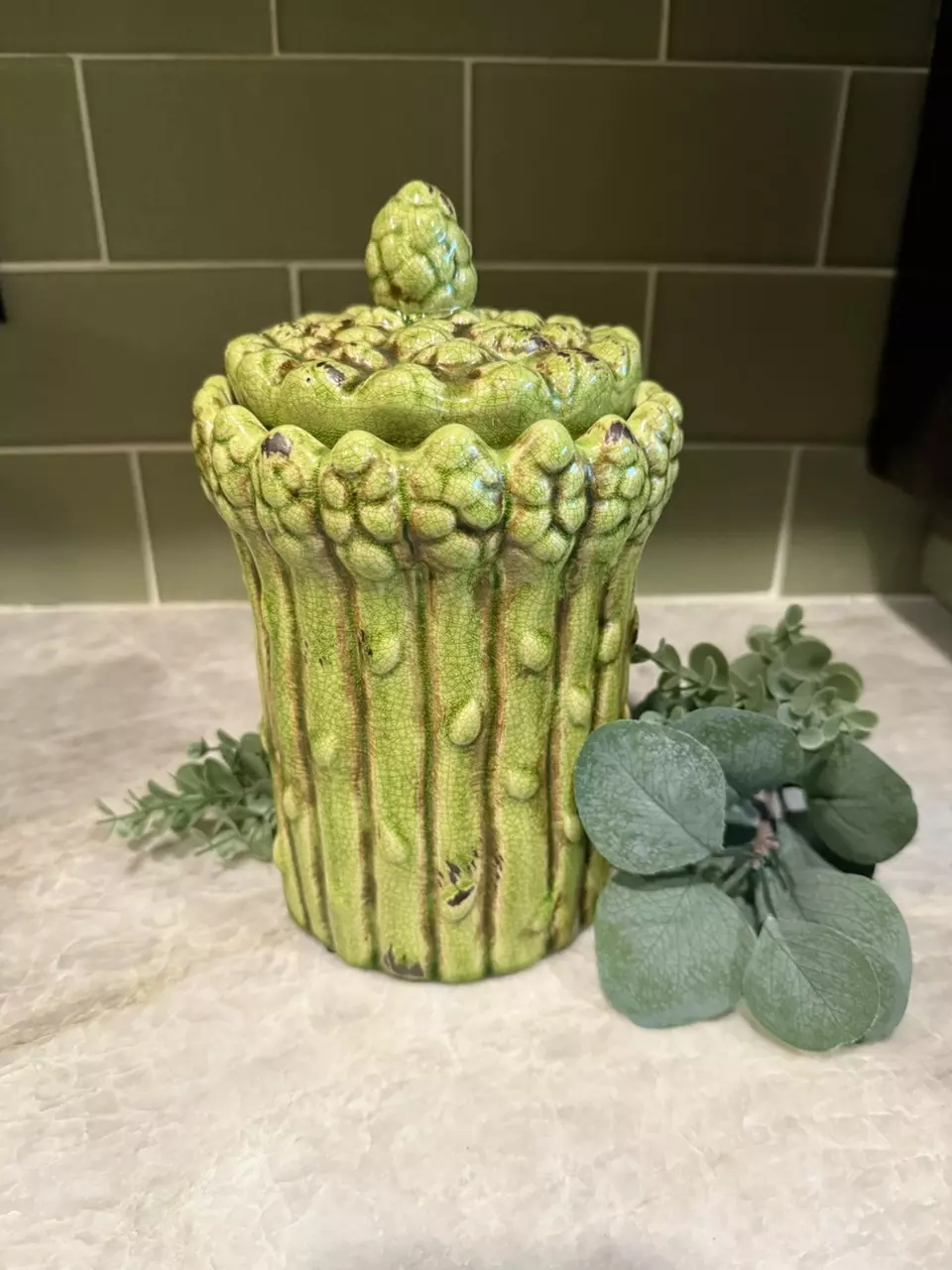 plant/Green Asparagus Canister-0
