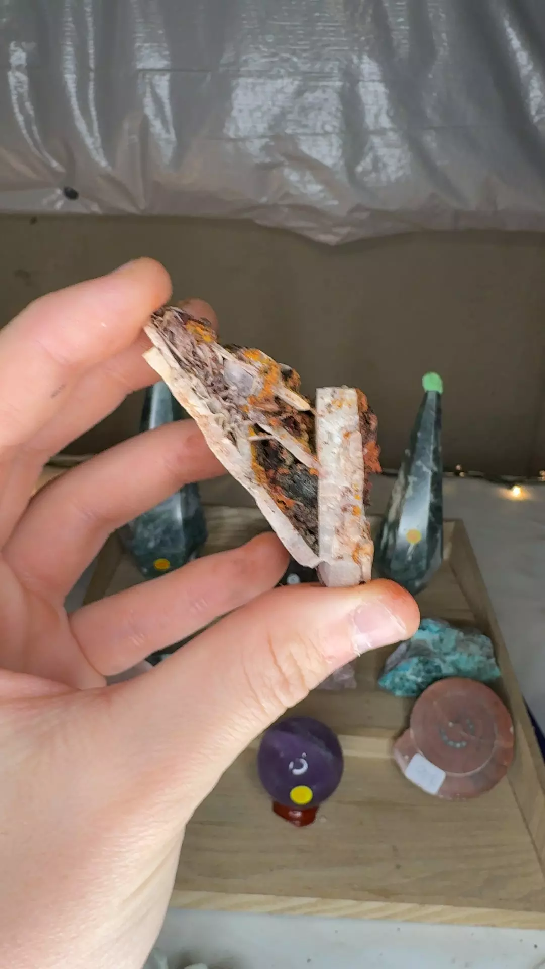 plant/Ojuela Barite w/ Limonite-0