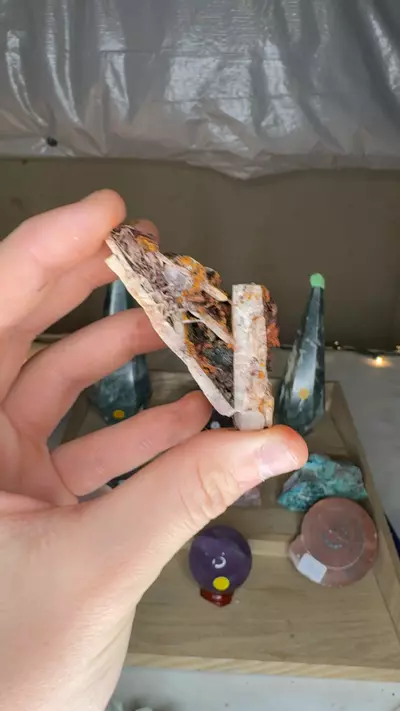 plant/Ojuela Barite w/ Limonite-0-thumbnail