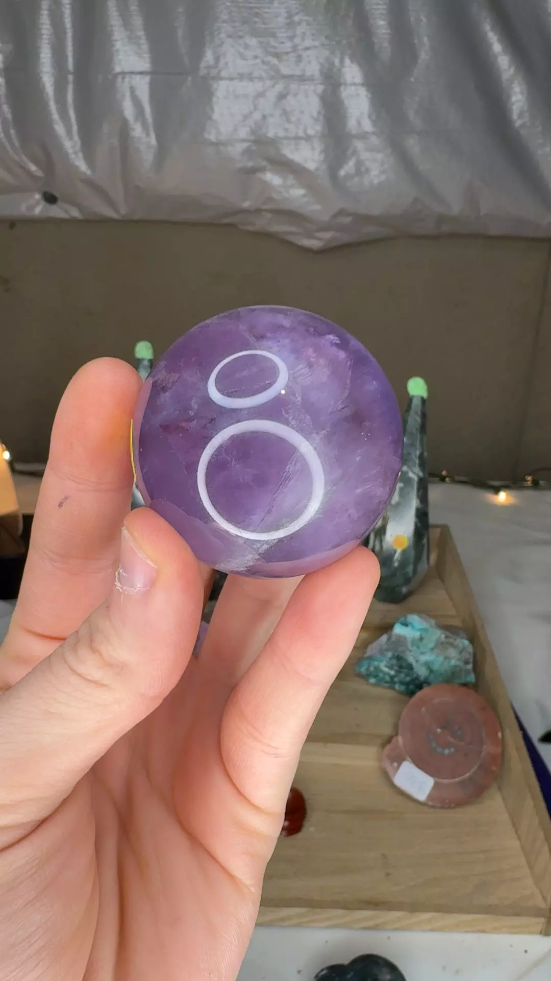 plant/45mm Purple Fluorite Sphere-0