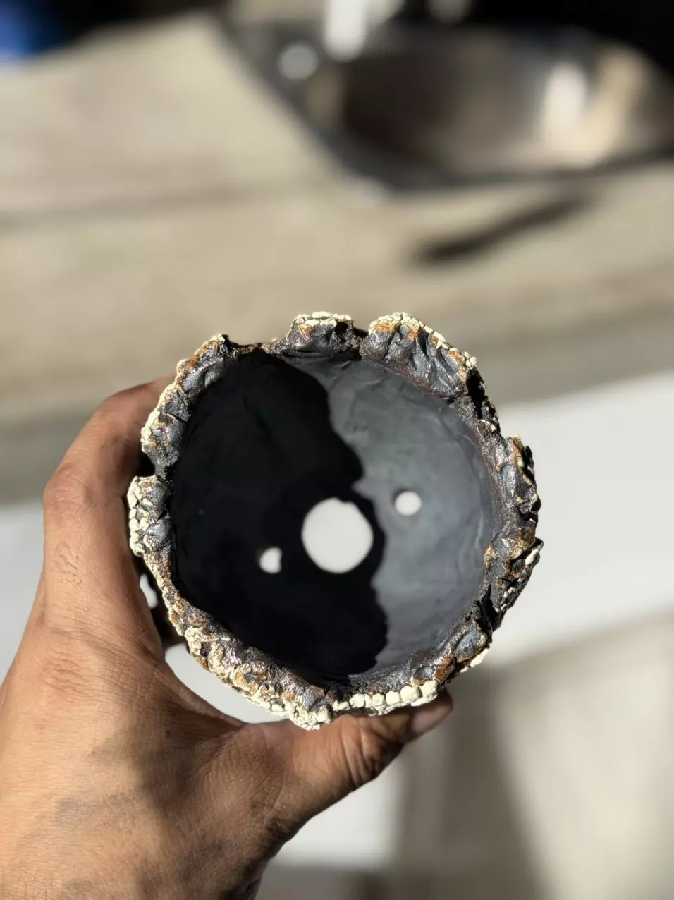 plant/Transition footed 4x4.25H-1