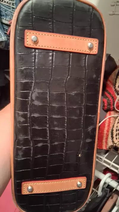 plant/croc embossed Dooney &-2-thumbnail