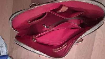 plant/croc embossed Dooney &-3-thumbnail