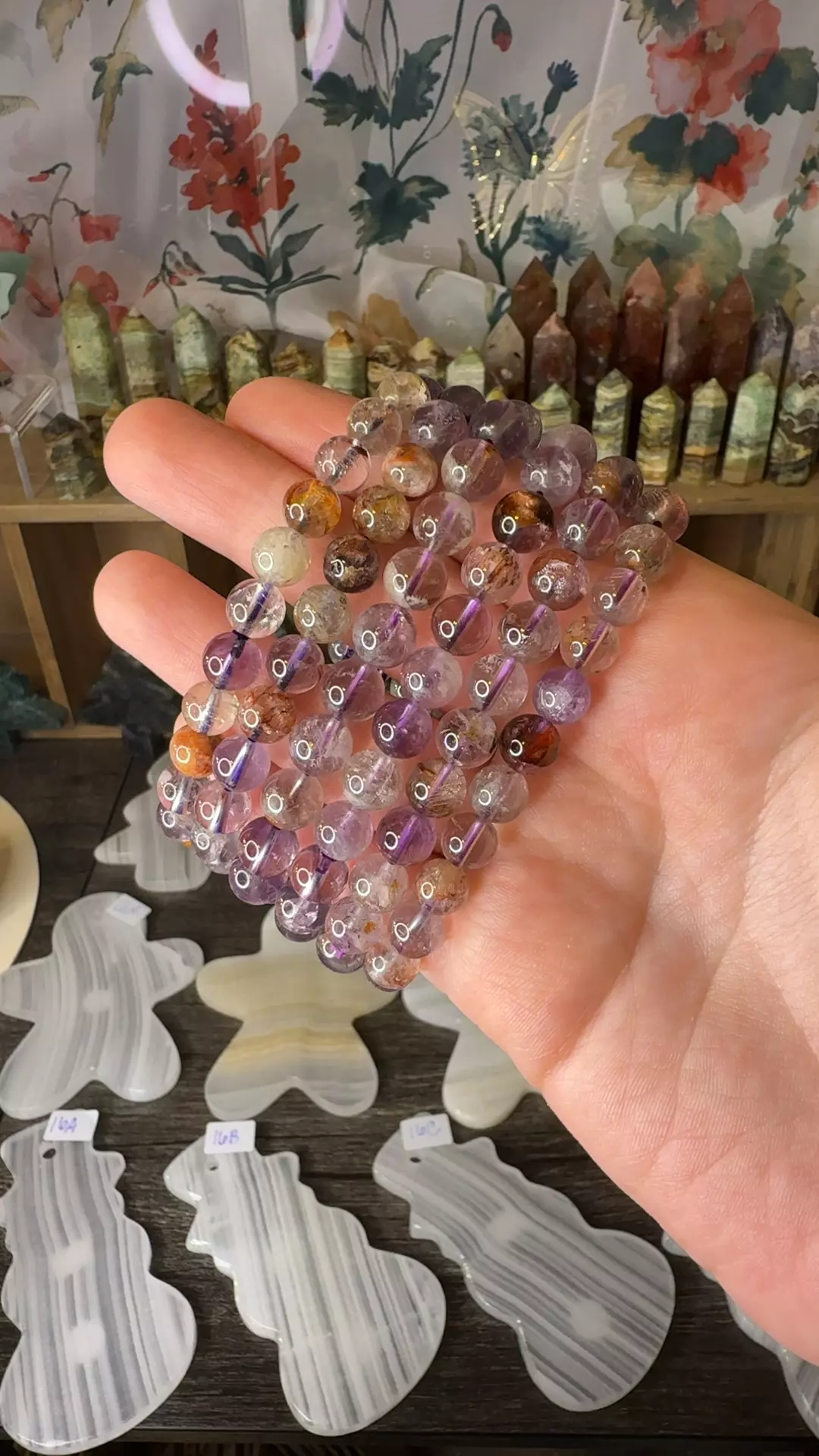 plant/$12 | Amethyst Garden Quartz Bracelet 8mm-0