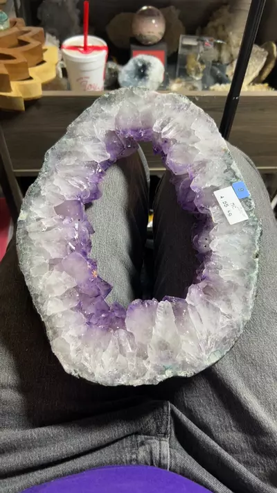 plant/Self Standing Amethyst Portal with Goethite Inclusions-0-thumbnail