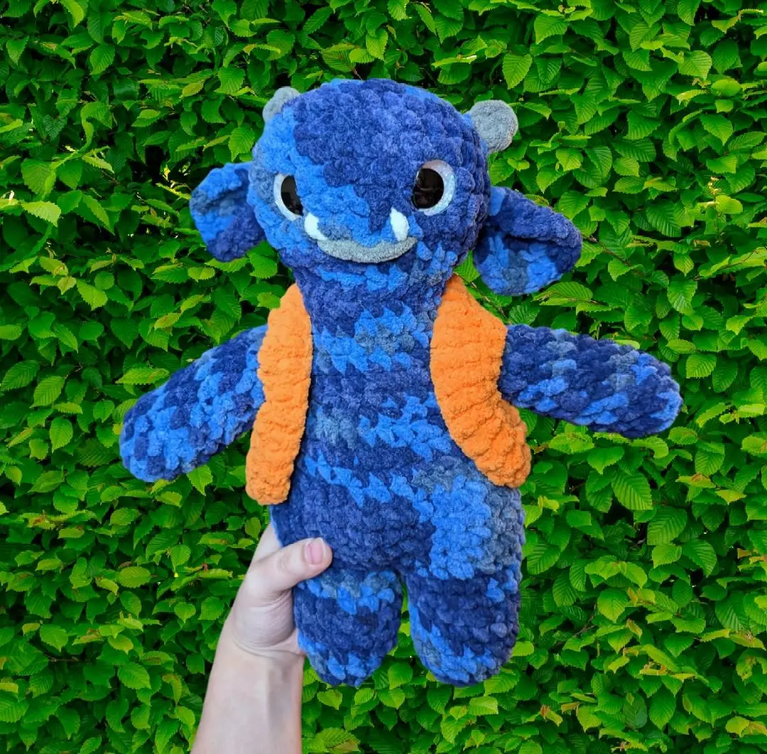 plant/Grubble the Goblin - blue with orange vest-0