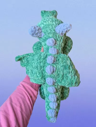 plant/Axel the Splooting dragon - spearmint and periwinkle-4-thumbnail