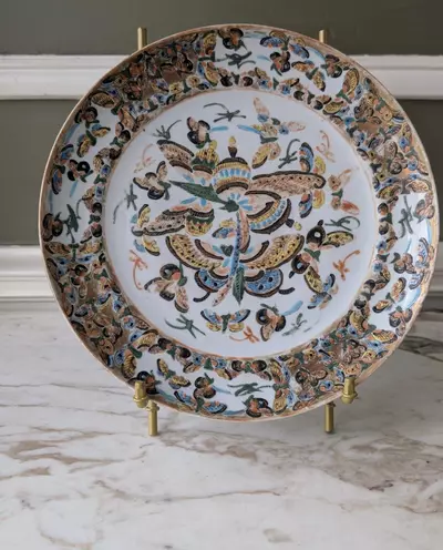 plant/Antique 19th c. Thousand Butterflies plate-0-thumbnail