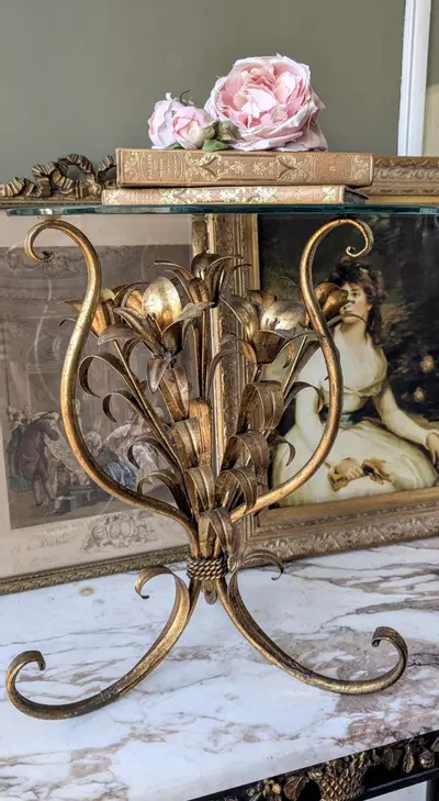 plant/Vintage Italian Tole side table-0-thumbnail