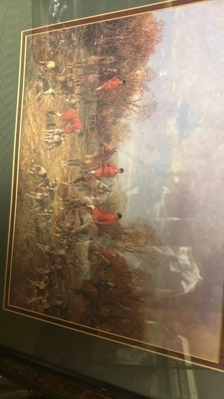 plant/hunting prints framed-0