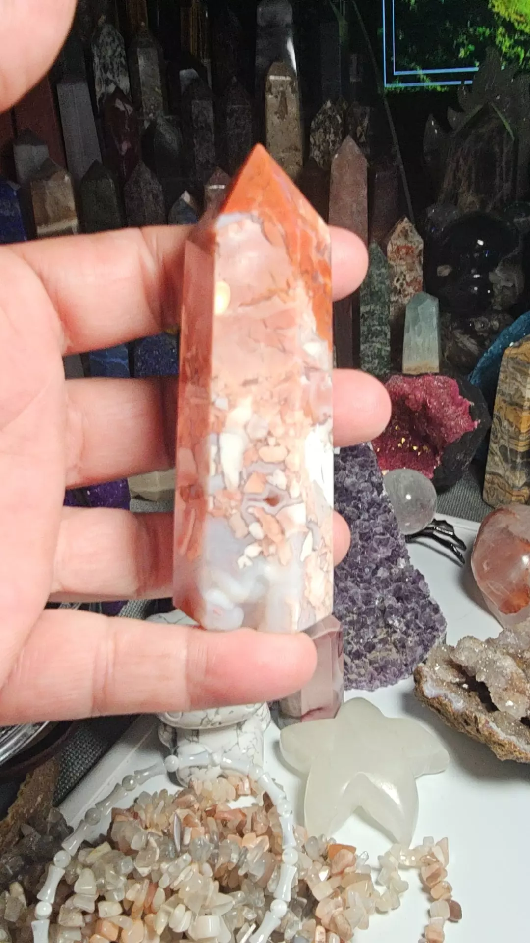 plant/Cotton candy Agate Twr-0