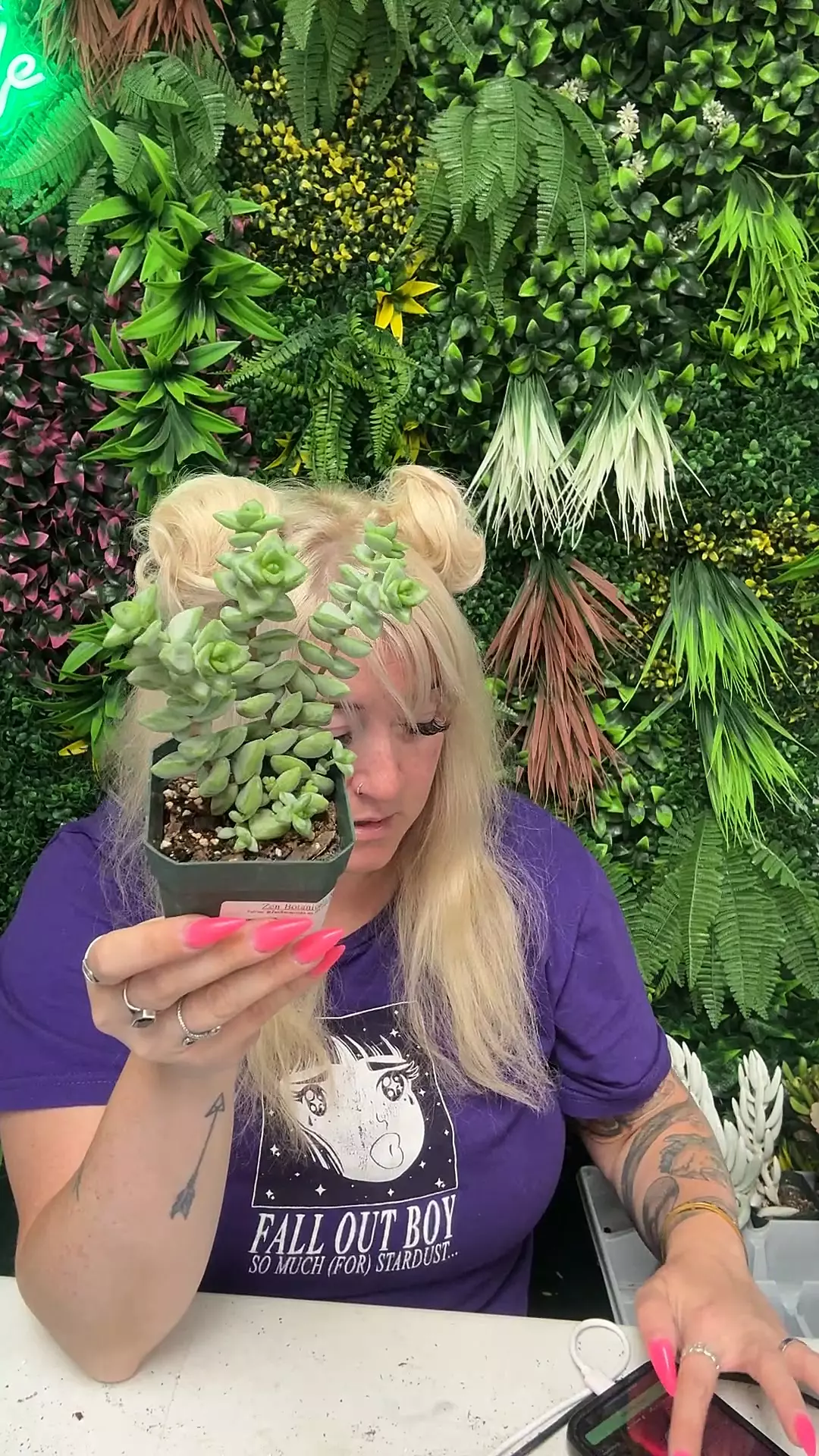 plant/string of buttons-0