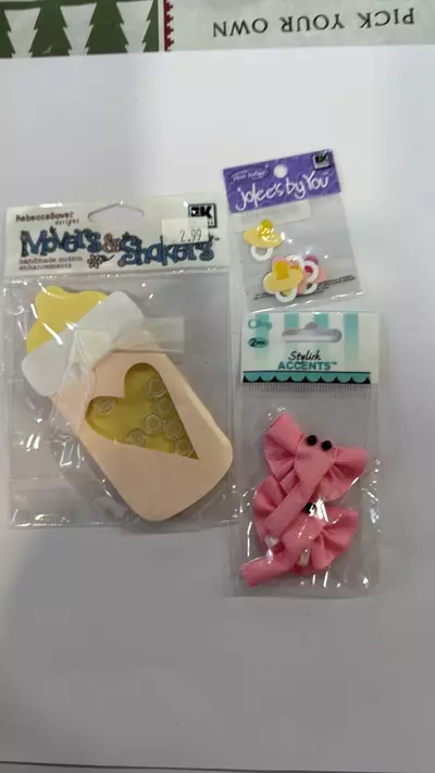 plant/baby bottle & pacifiers craft items lot-0-thumbnail