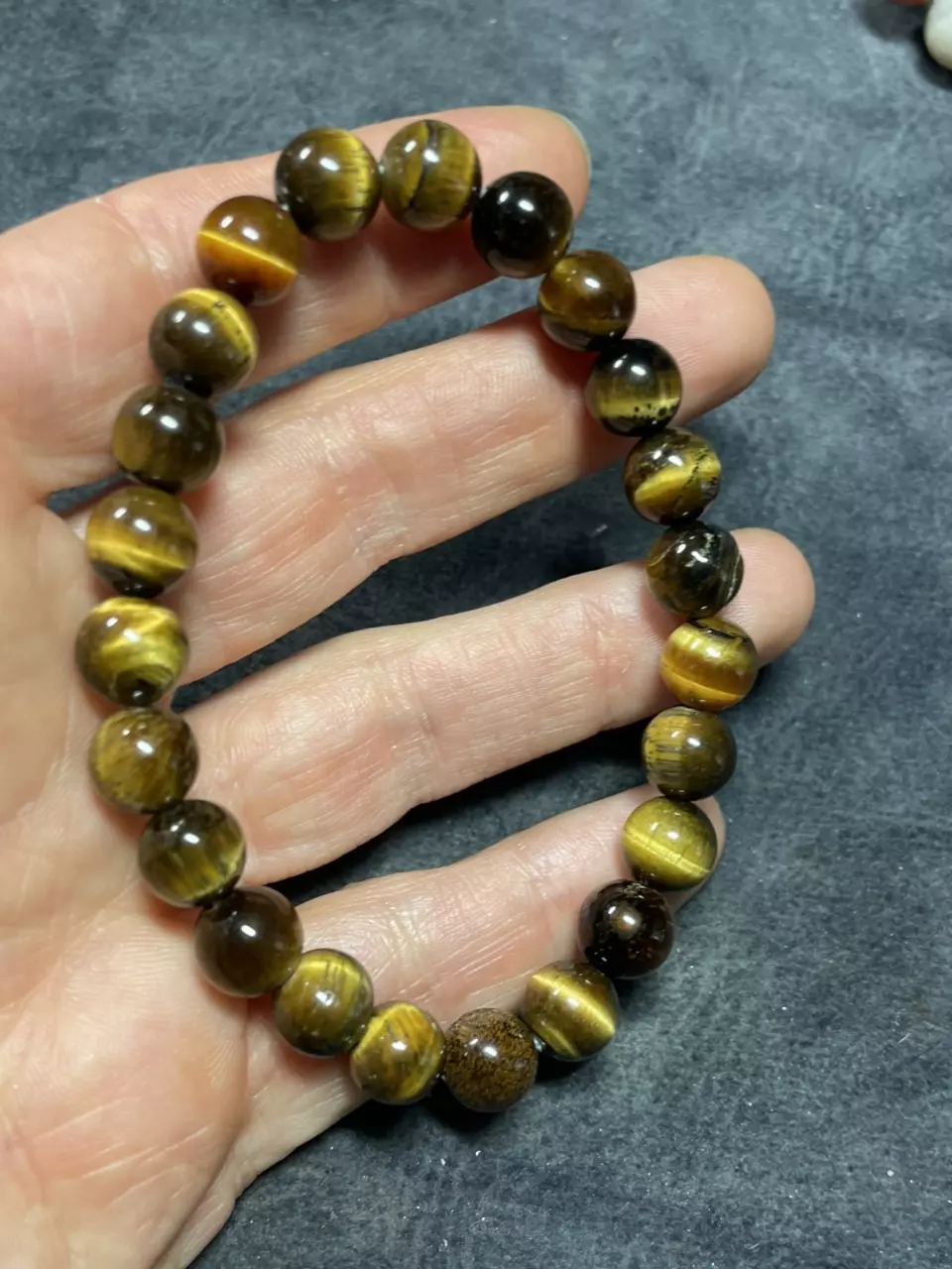 plant/tiger eye bracelet-0
