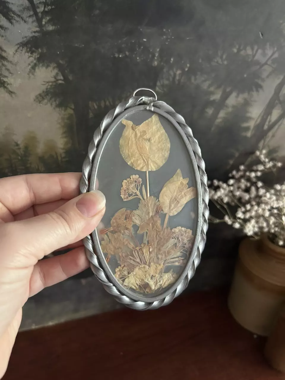 plant/Oval Dried Floral-1