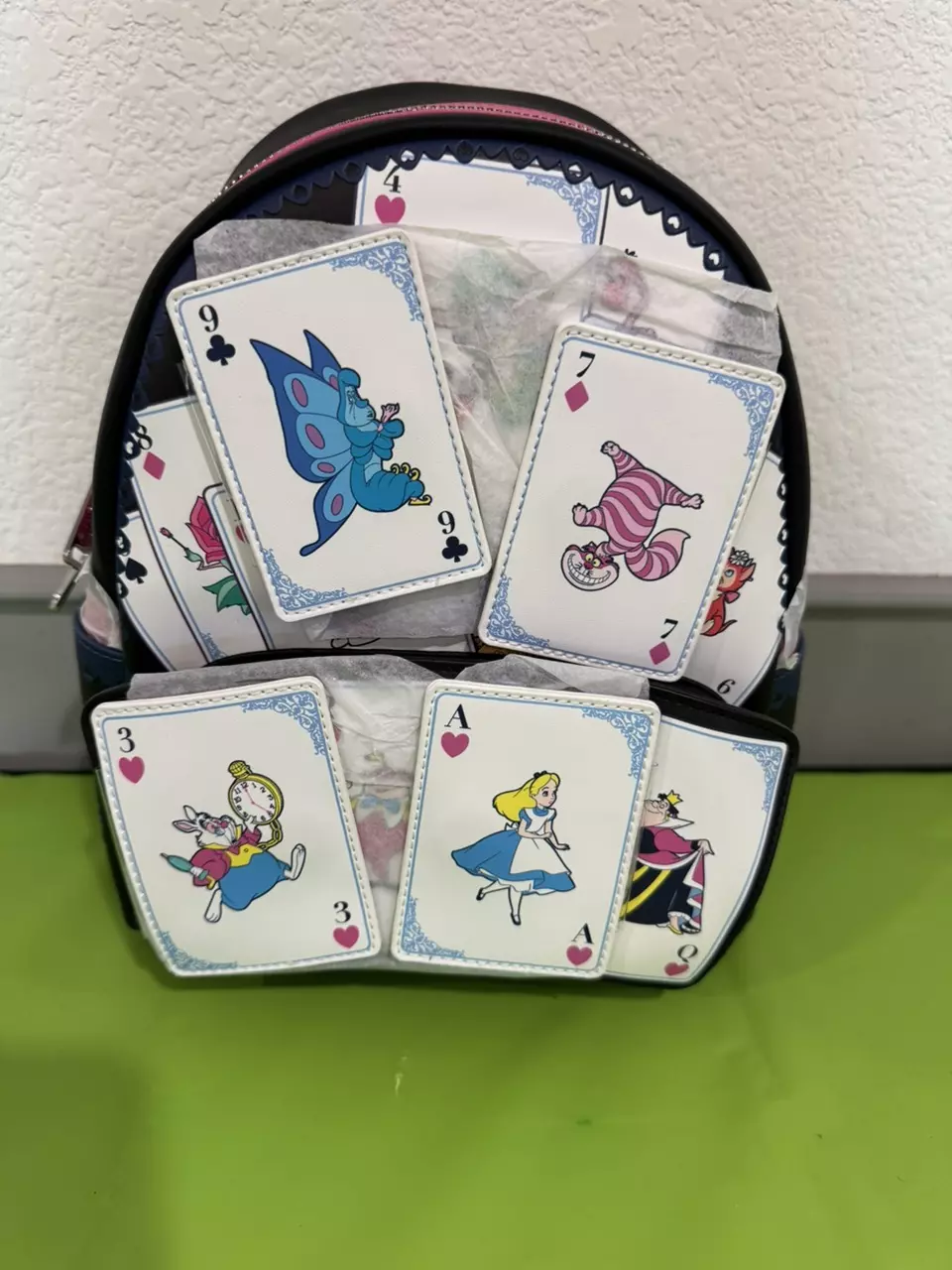 plant/LF Disney Alice in Wonderland Playing Cards Backpack-0