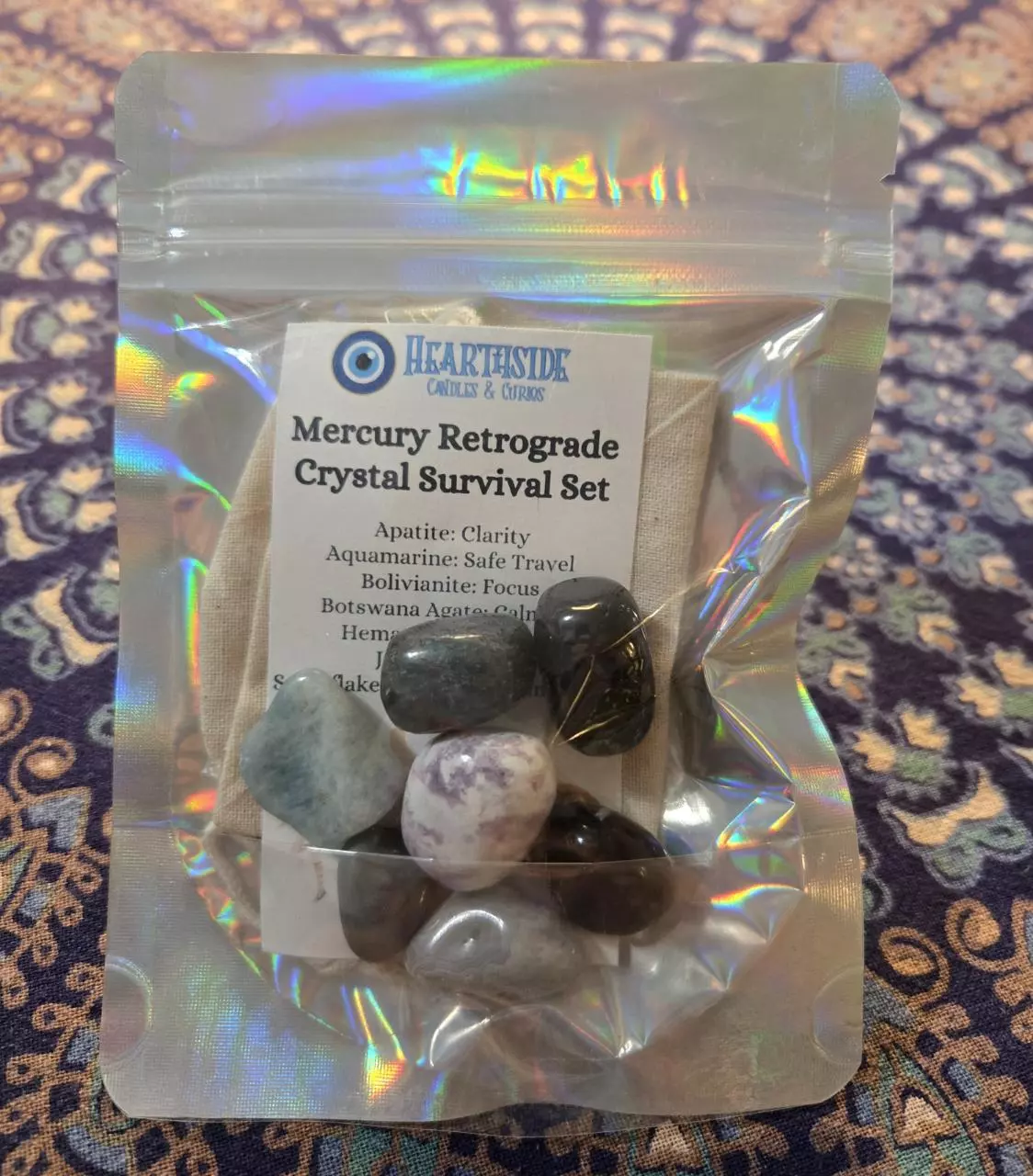 plant/Mercury Retrograde Crystal Survival Set-0