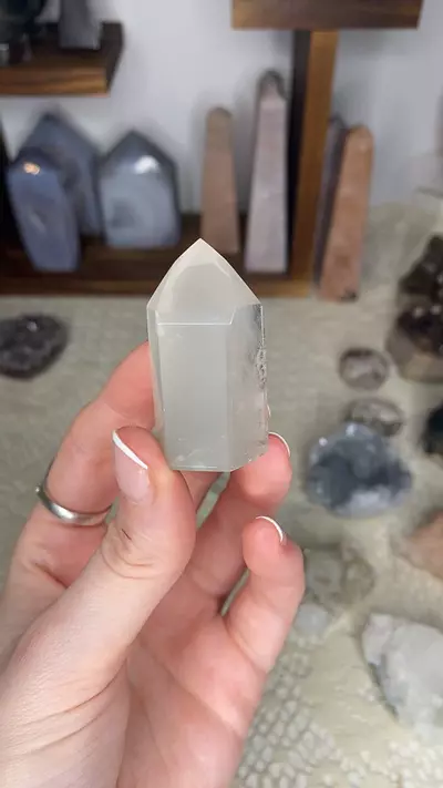 plant/Grey Phantom Lithium Quartz Tower from Brazil-0-thumbnail