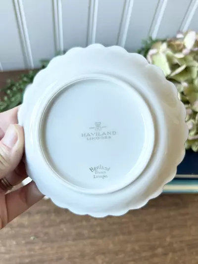 plant/Limoges trinket tray- Fall leaves 4 1/2”-2-thumbnail