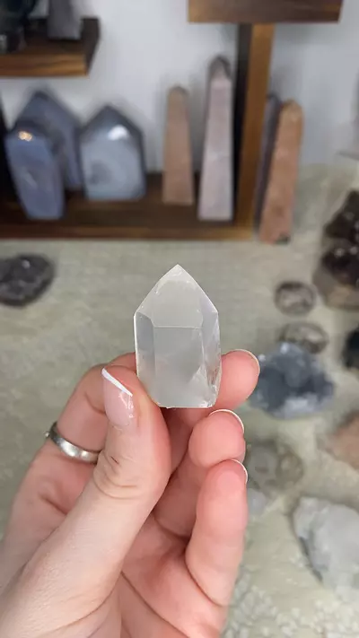 plant/Grey Phantom Lithium Quartz Tower from Brazil-0-thumbnail