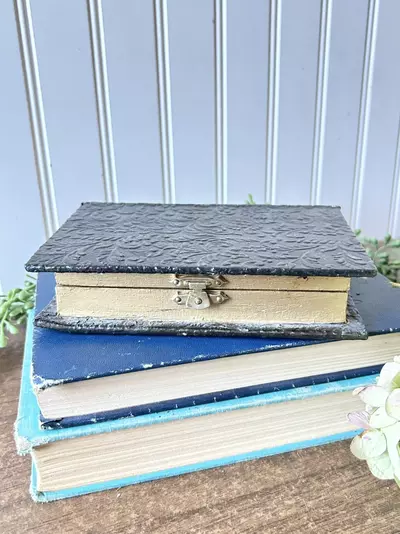 plant/“War and Peace” felt lined box 6 1/2x 4 1/2x 1 1/2-1-thumbnail