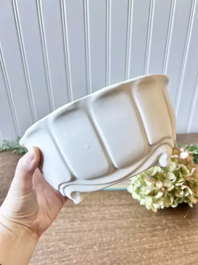 plant/Vintage McCoy cream planter 7 1/4x4x6-3-thumbnail