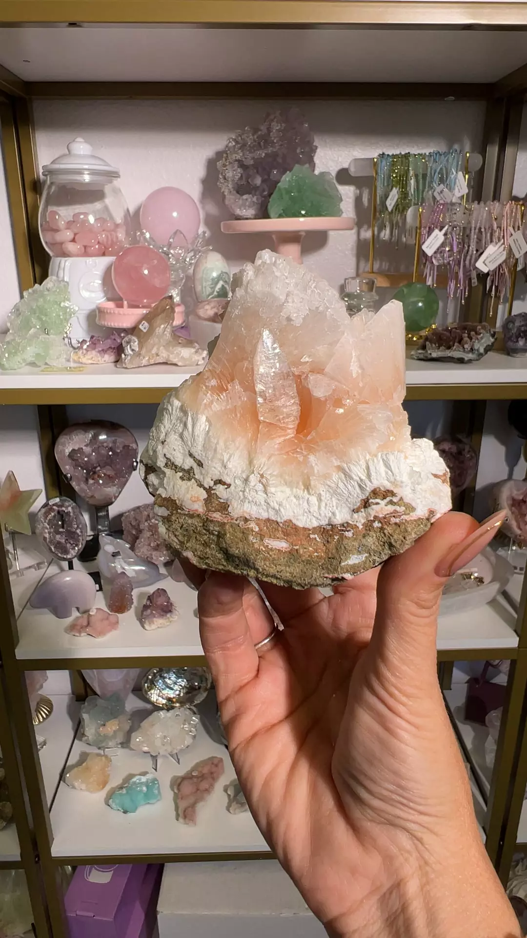 plant/Mordenite peach Stilbite-0