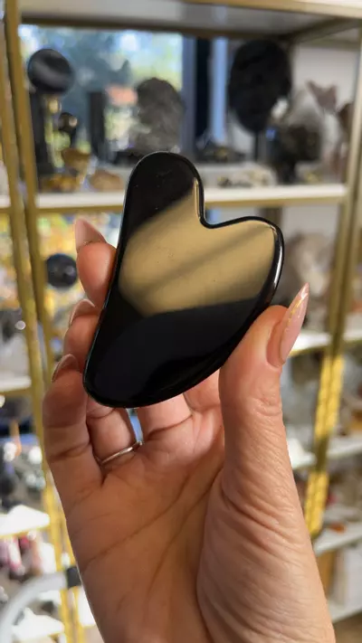 plant/bLack obsidian Guasha-0-thumbnail