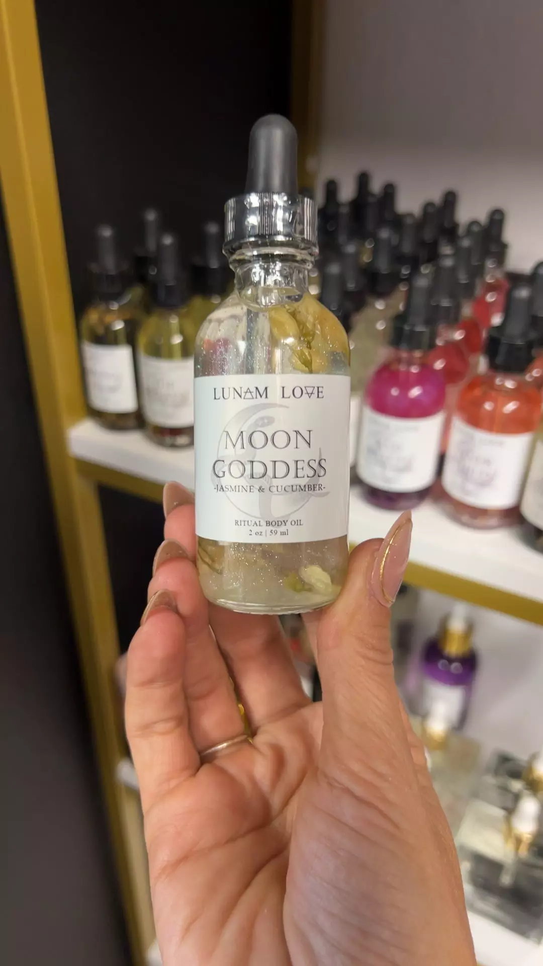 plant/Moon, goddess, ritual oil, jasmine, and cucumber-0