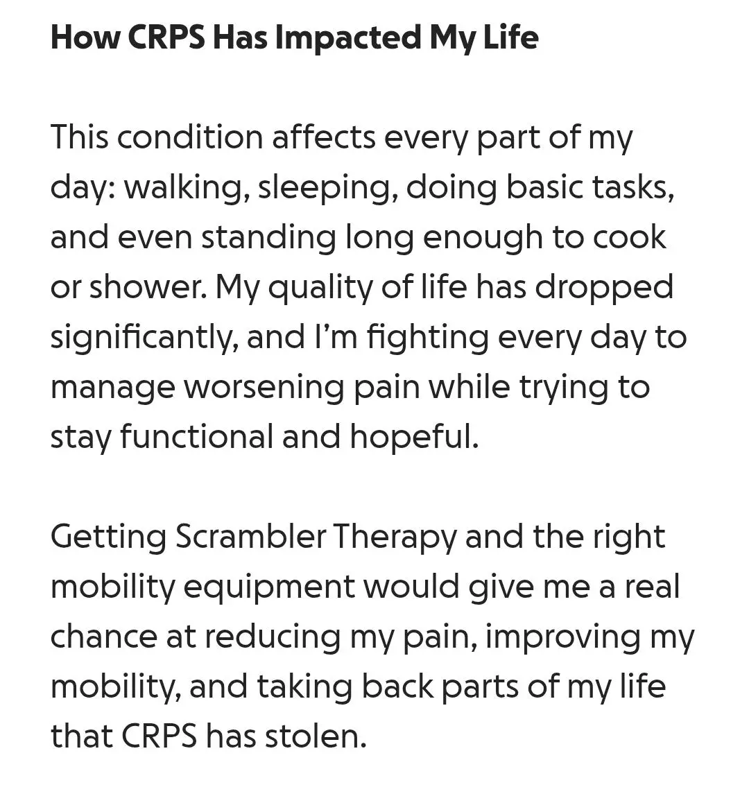 plant/CRPS Fundraiser - Calmare Therapy-0