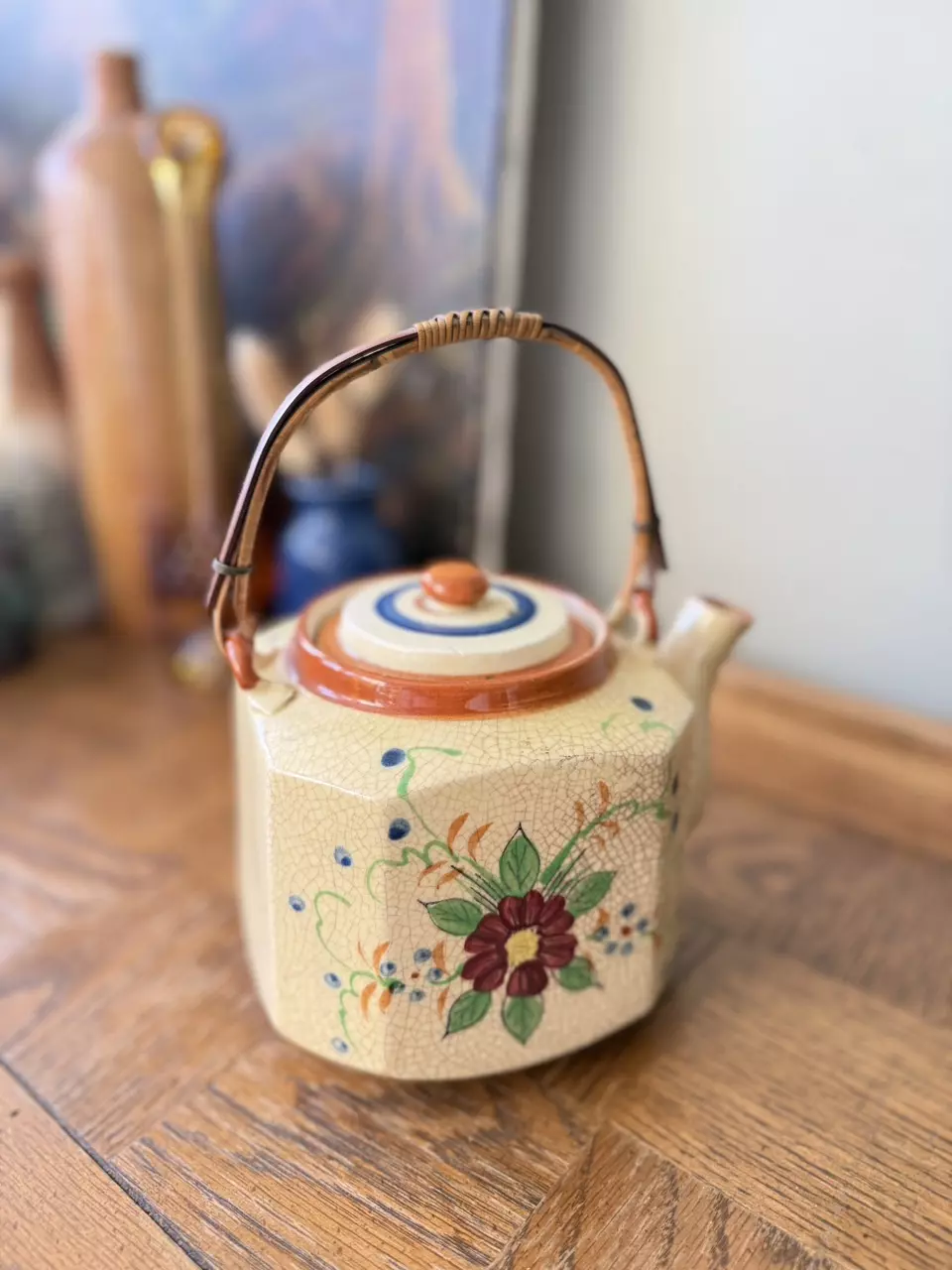 plant/Vintage Japanese Teapot-1