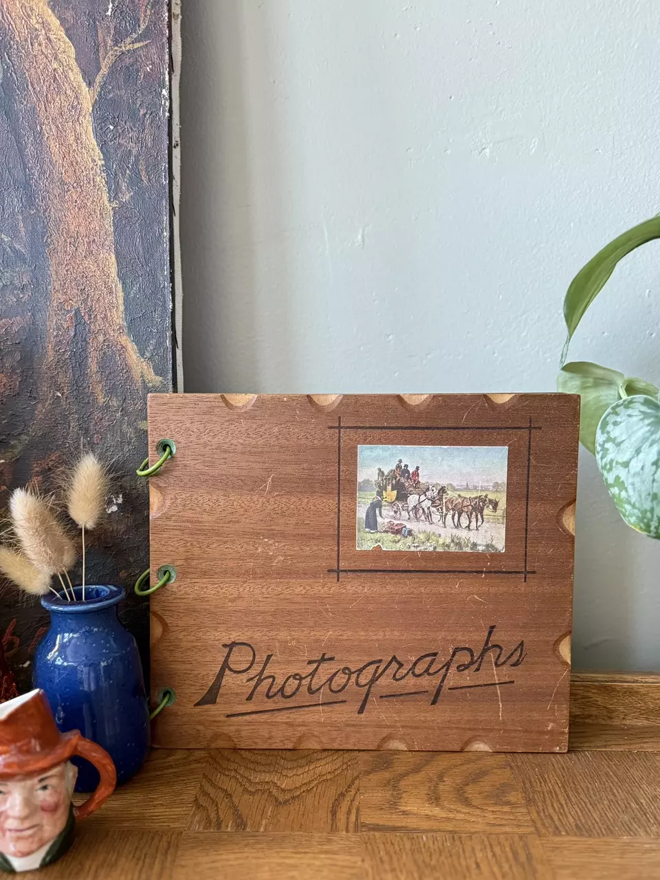 plant/Wooden photograph/scrapbook-0