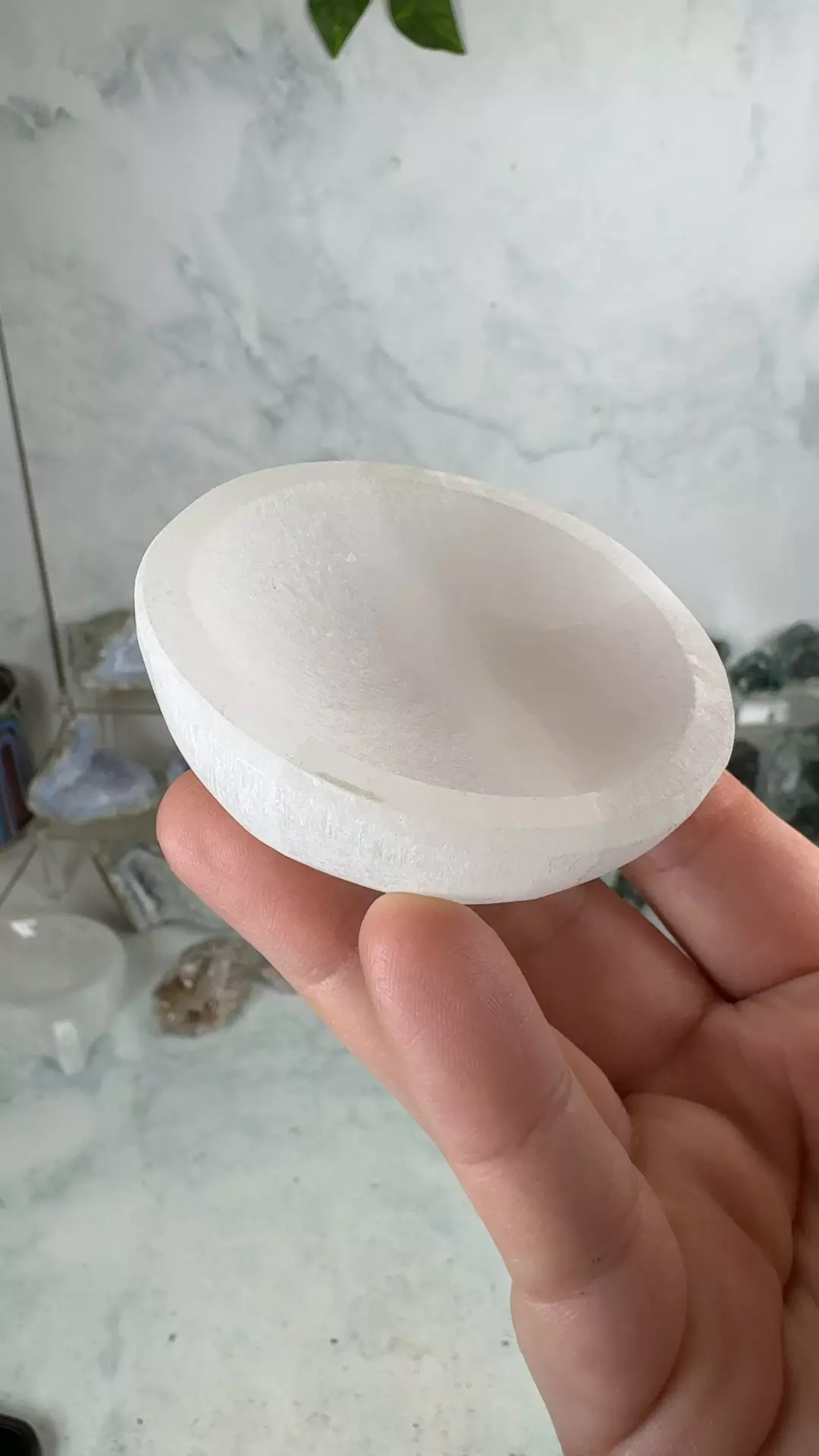 plant/satin spar ring dish-0