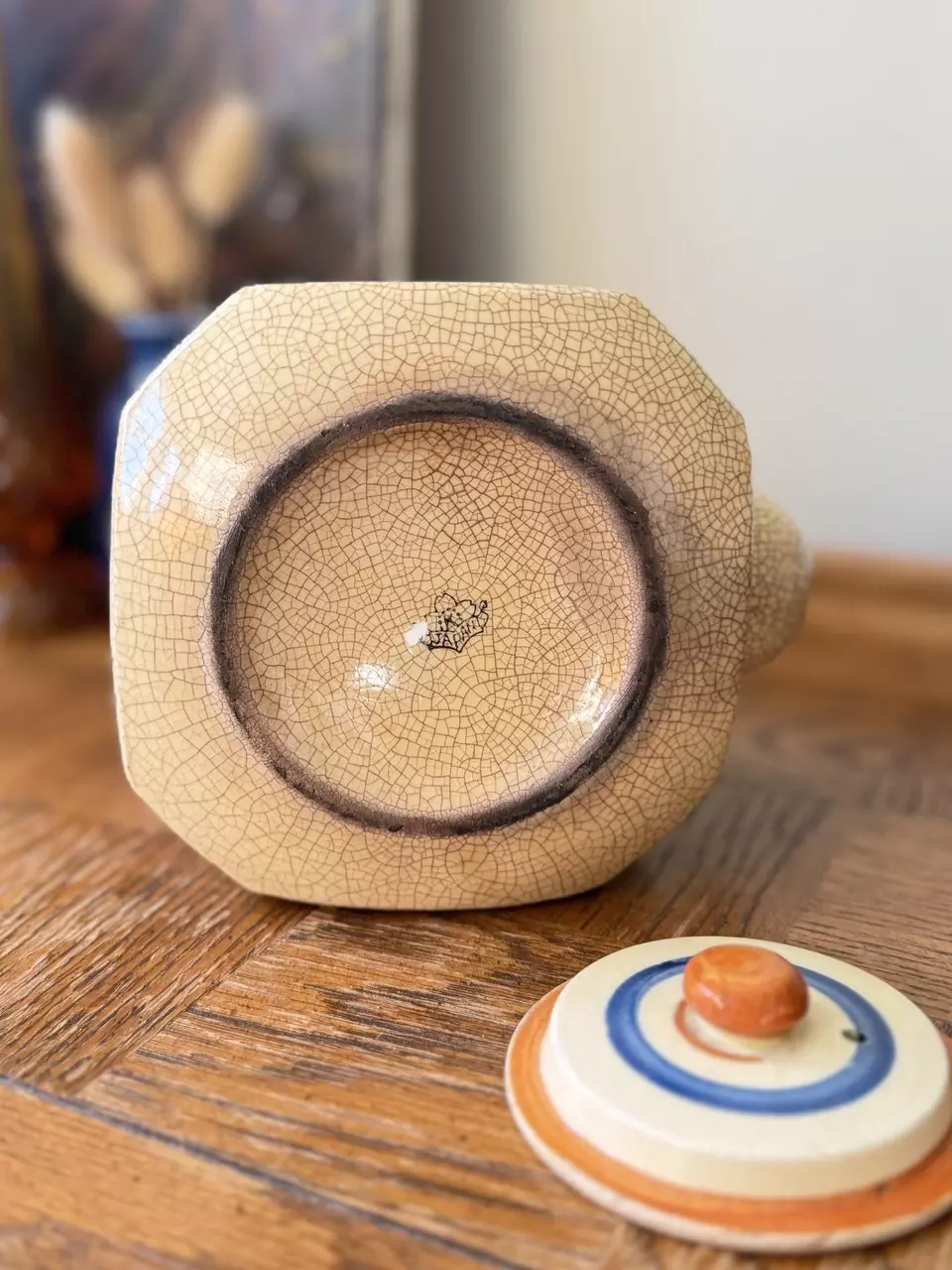 plant/Vintage Japanese Teapot-4