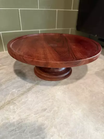 plant/Mahogany Wooden Cake Stand-0-thumbnail