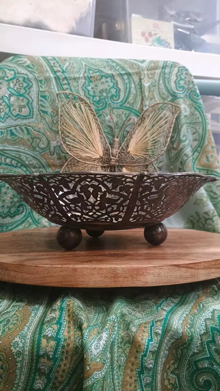 plant/Ornate Footed Fruit Bowl-0