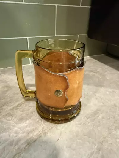 plant/Leather wrapped Amber Mug BILL-1-thumbnail