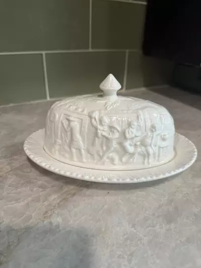 plant/Pfaltzgraff Pageantry Butter Dish - “The Witches Pursuit”-0-thumbnail