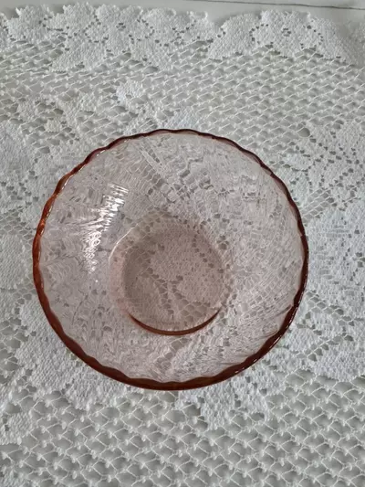 plant/Arcoroc France Rosaline Pink Swirl Depression Glass set 4-1-thumbnail