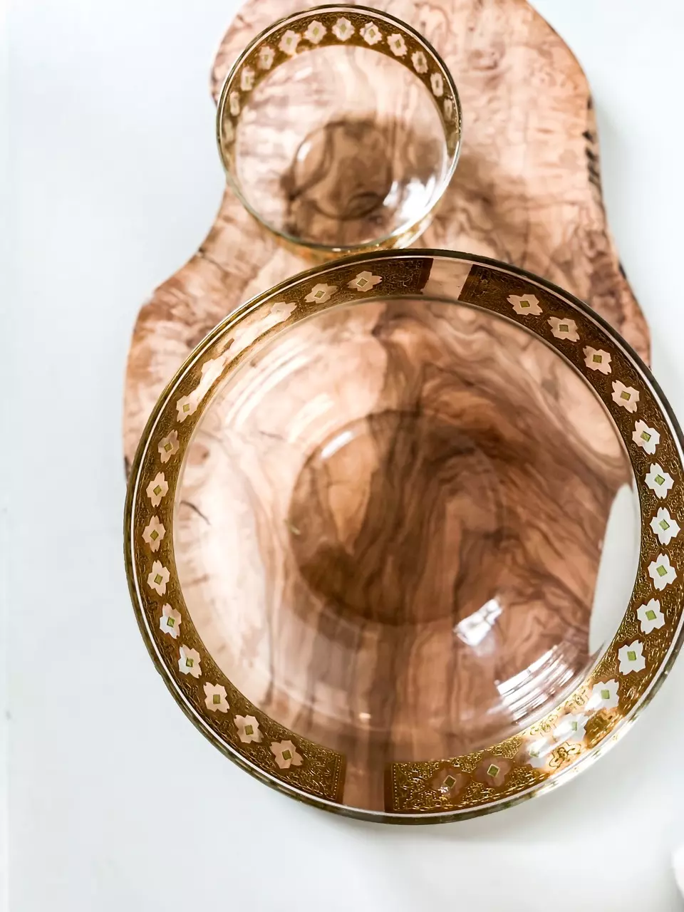 plant/Vintage mid century Culver bowl set-3