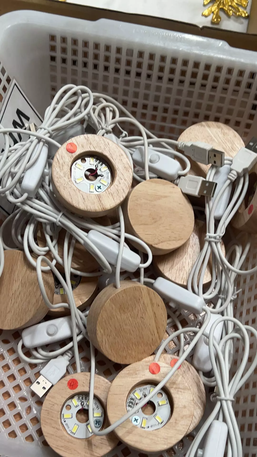 plant/small led light white light stand-0