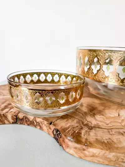 plant/Vintage mid century Culver bowl set-1-thumbnail